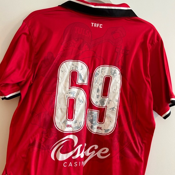 2016 Tulsa Roughnecks FC Third Kit custom number rare - Picture 3 of 3